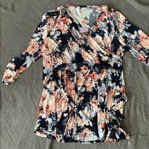 Pinkblush maternity wrap blouse